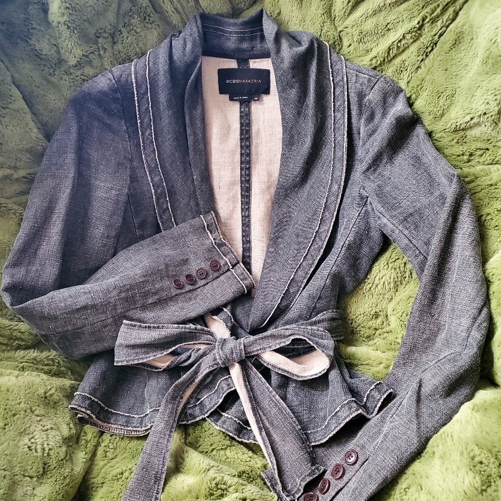 100% Linen BCBG MAXAZRIA Jacket XS